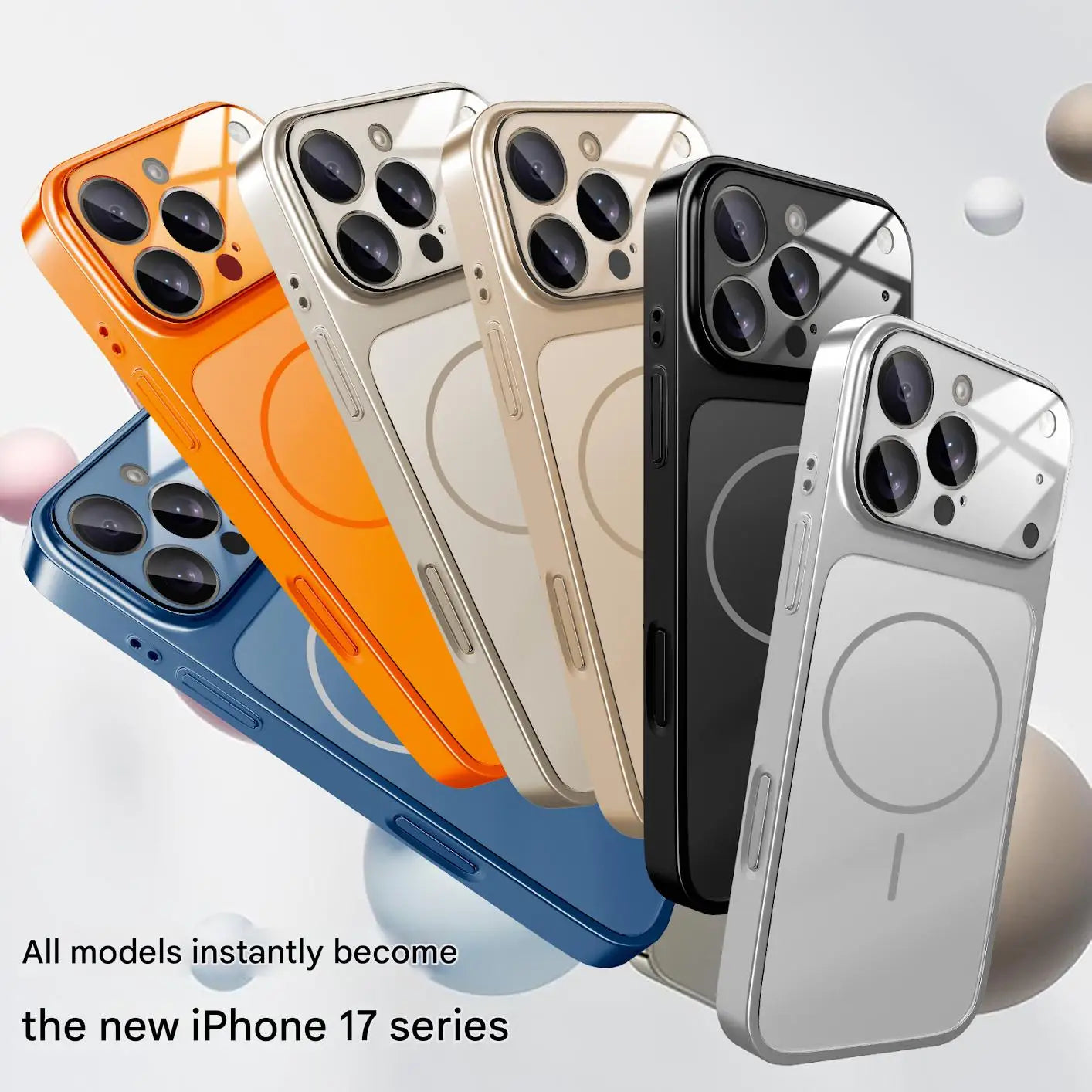 Premium Magnetic Case for iPhone 13–17 Pro Max