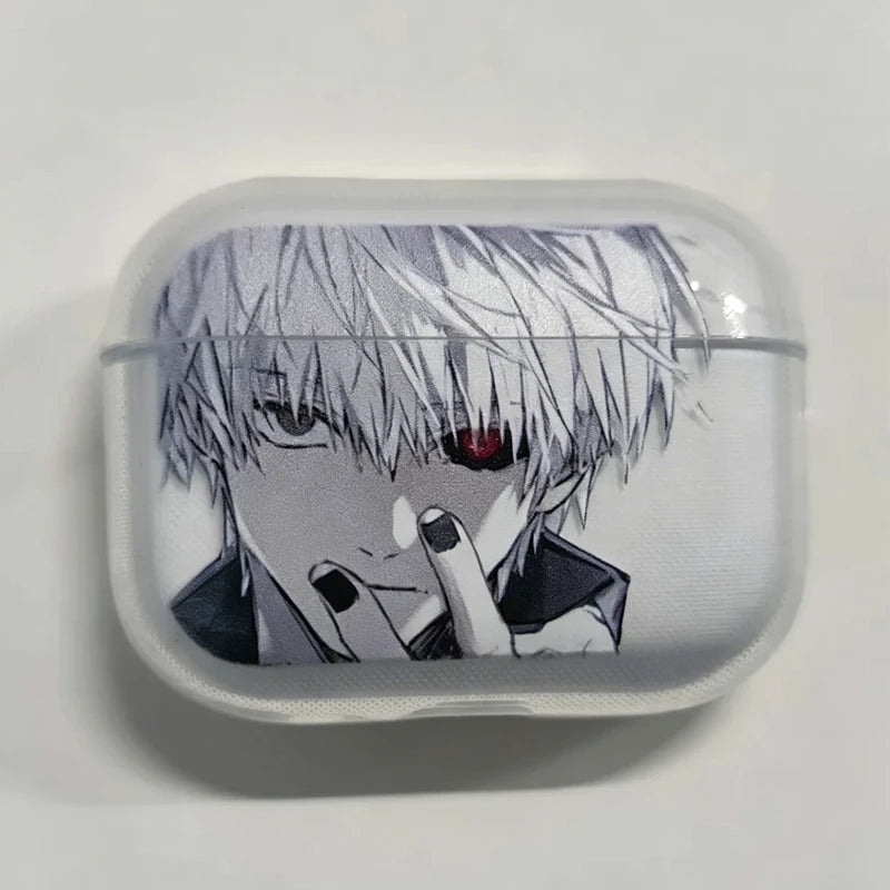 Anime Luxury Tokyo Ghoul Earphone Case For Airpods 4 3 Shockproof Cover For AirPods 4 Pro Pro2 3 Transparent Earphone Cases Bags
