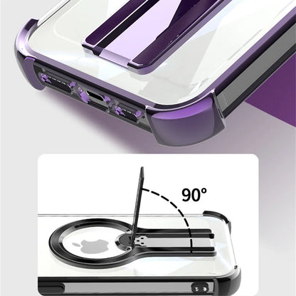 Transparent Magnetic iPhone Case with Stand