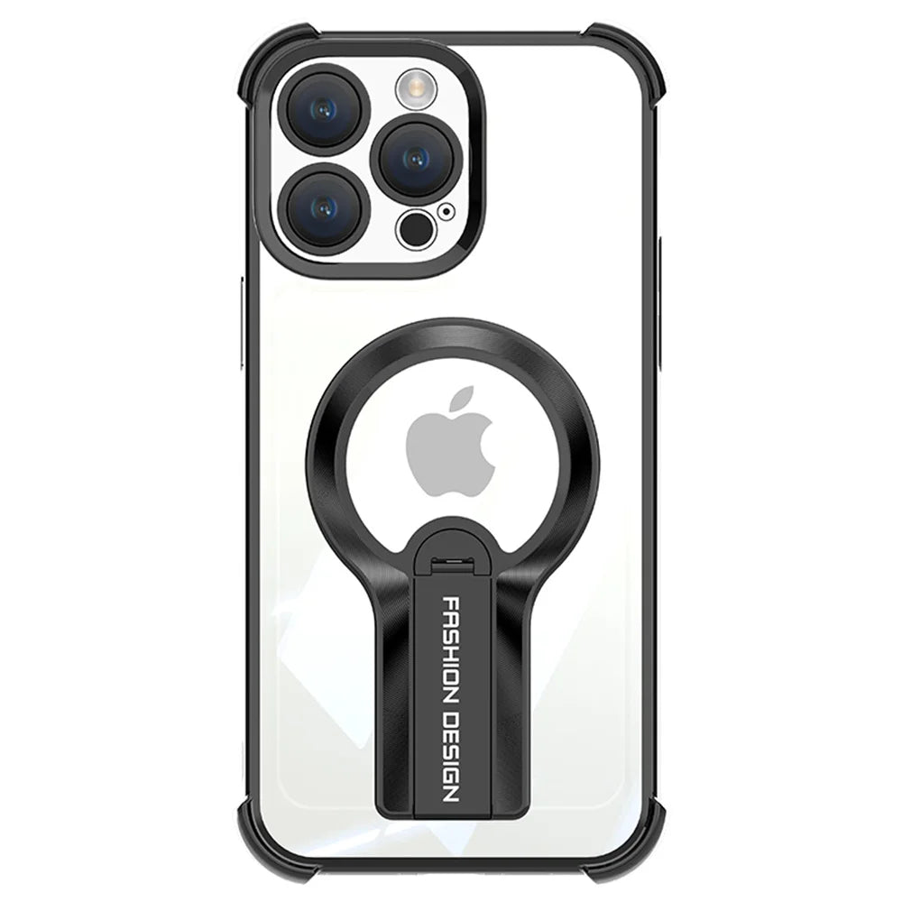 Transparent Magnetic iPhone Case with Stand