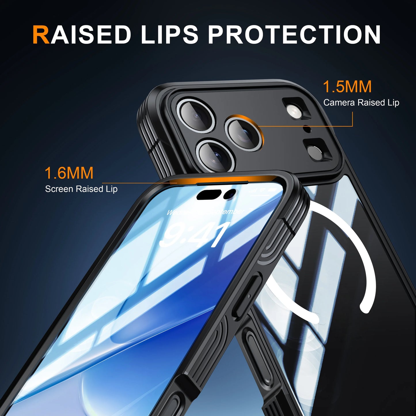 Crystal Clear Magnetic Case for iPhone 17