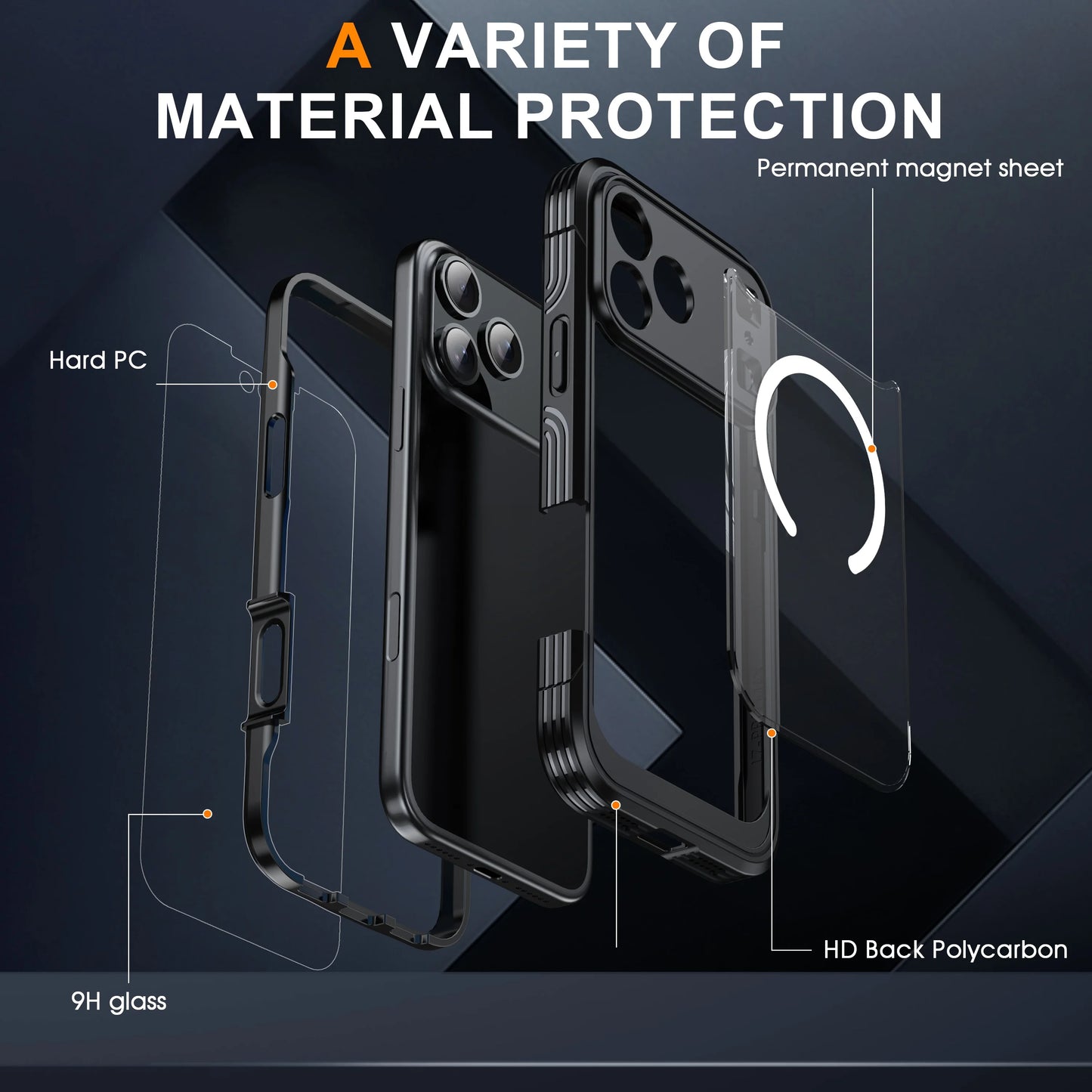 Crystal Clear Magnetic Case for iPhone 17