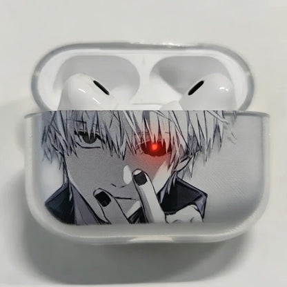 Anime Luxury Tokyo Ghoul Earphone Case For Airpods 4 3 Shockproof Cover For AirPods 4 Pro Pro2 3 Transparent Earphone Cases Bags